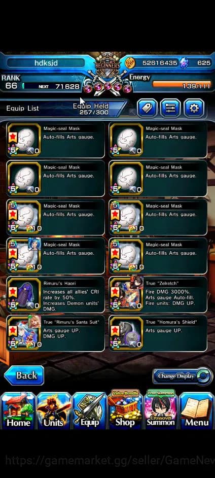 Grand Summoners Accounts Global|Rank 66|625 cc|15 Ascend+9 TW|[Chloe,Makoto image 2