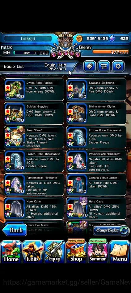 Grand Summoners Accounts Global|Rank 66|625 cc|15 Ascend+9 TW|[Chloe,Makoto image 4