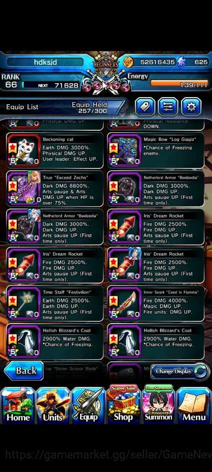 Grand Summoners Accounts Global|Rank 66|625 cc|15 Ascend+9 TW|[Chloe,Makoto image 8