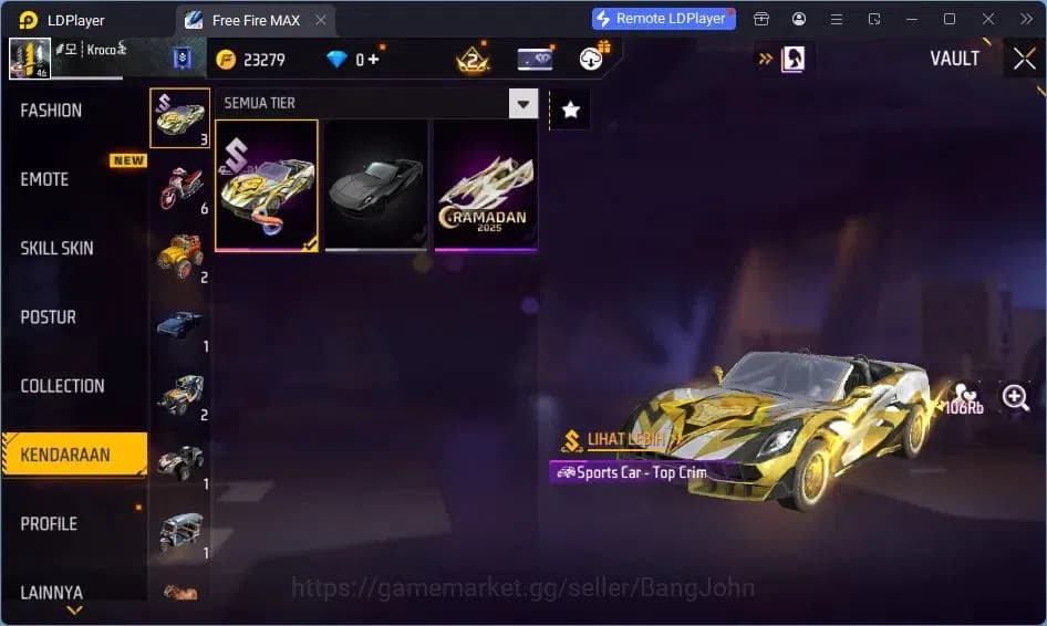 Free Fire Accounts Indonesia | Vault 52| SG Sterling| SG M1014-SCORPI image 10