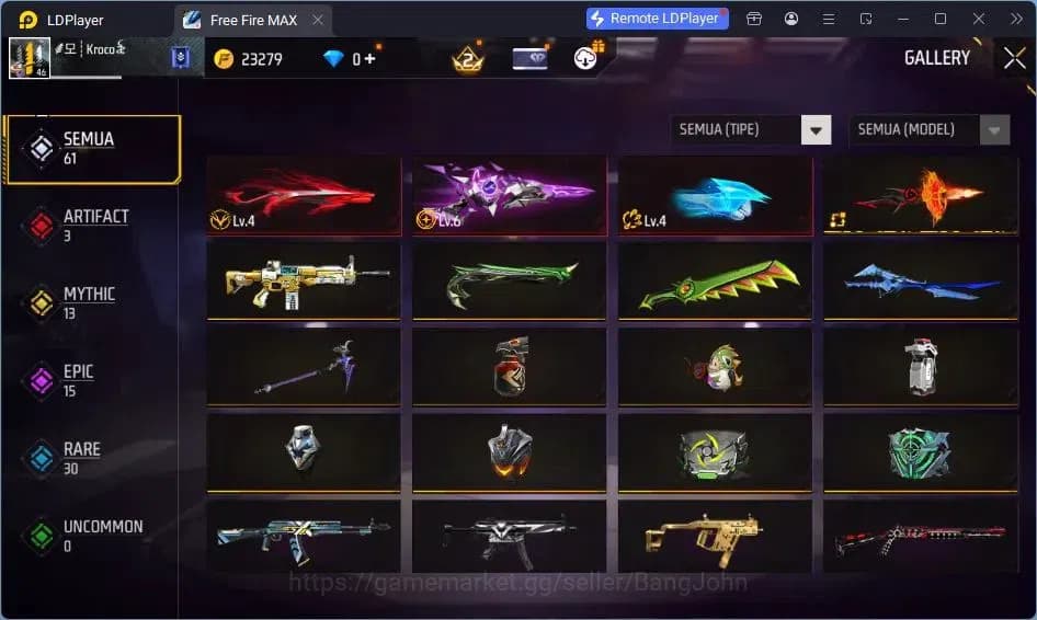 Free Fire Accounts Indonesia | Vault 52| SG Sterling| SG M1014-SCORPI image 4