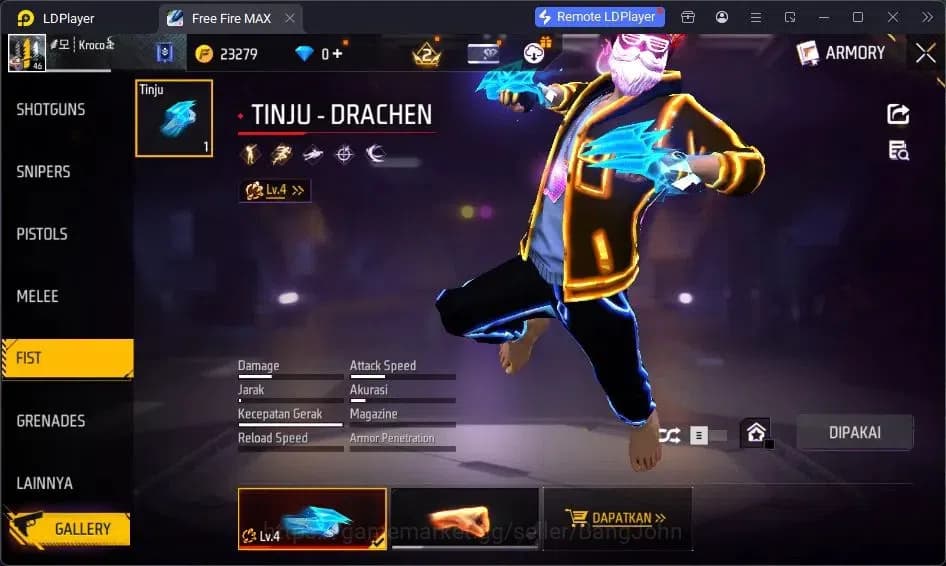Free Fire Accounts Indonesia | Vault 52| SG Sterling| SG M1014-SCORPI image 5
