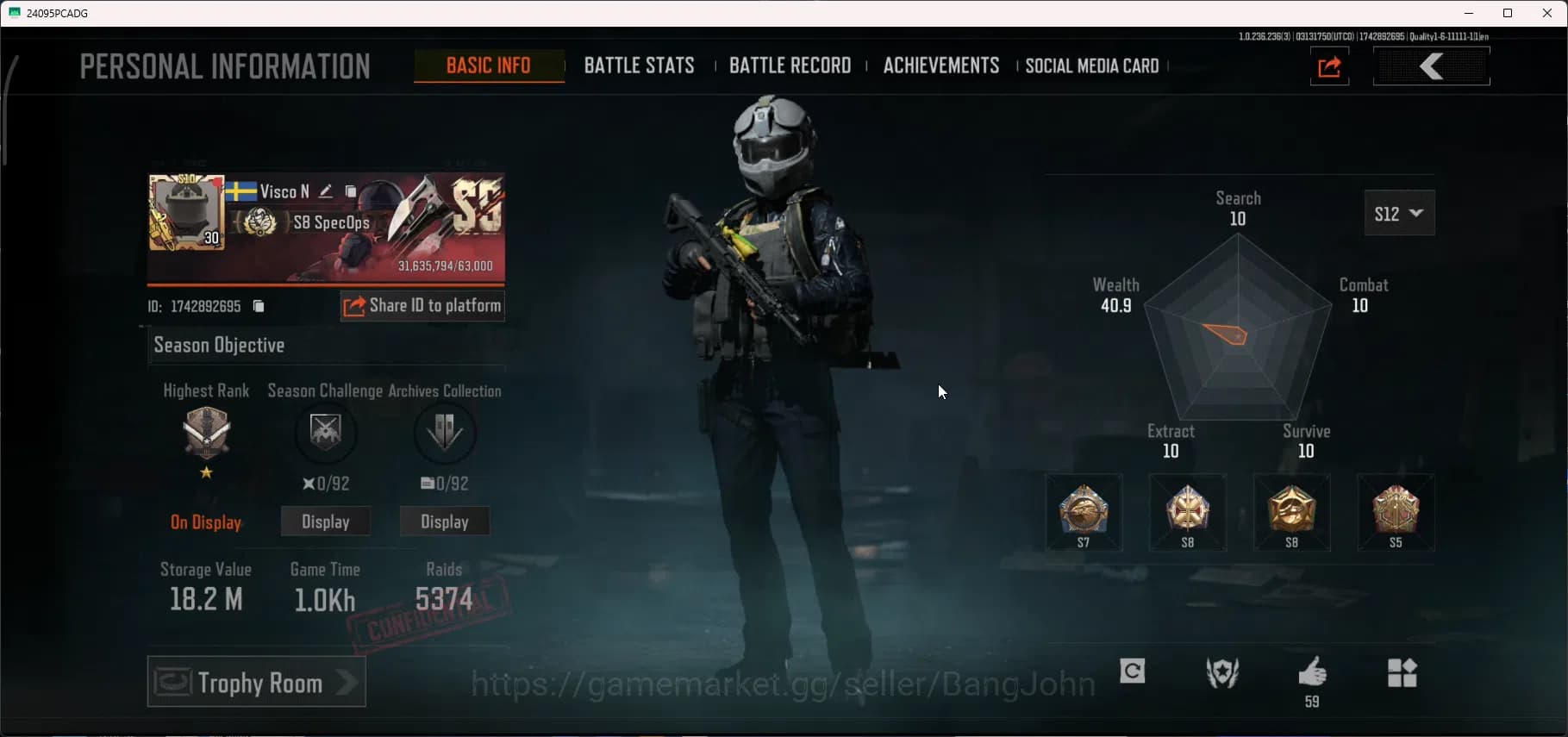Arena Breakout Accounts Mobile | Lvl 30 | SV 18.2M | CV 4.3M | Take Mail | image 2