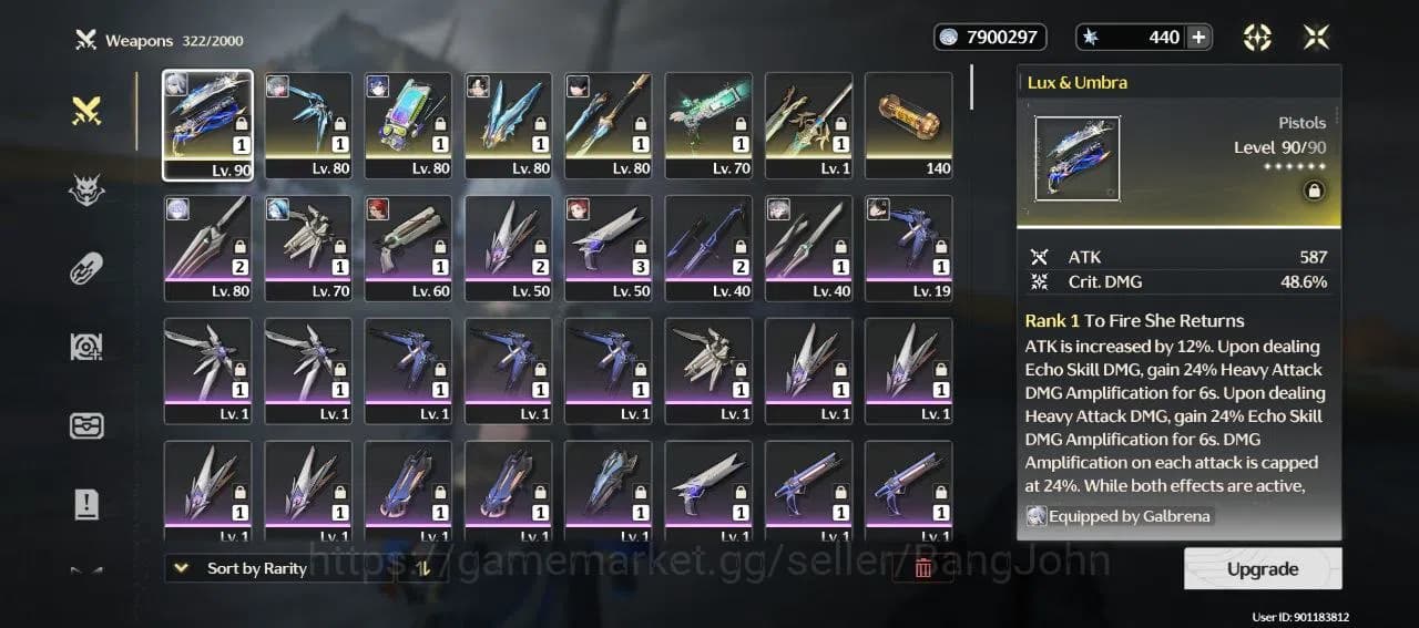 Wuthering Waves Accounts SEA|Rank 7|lvl 66|Galbrena lv 90, phrolova lv 80, image 12