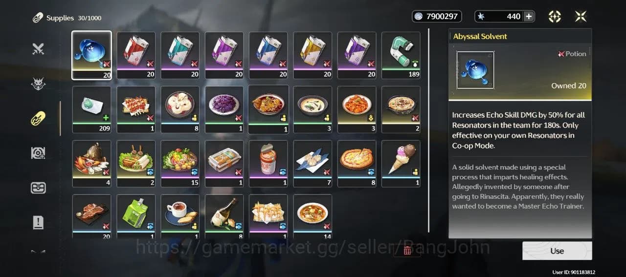 Wuthering Waves Accounts SEA|Rank 7|lvl 66|Galbrena lv 90, phrolova lv 80, image 14