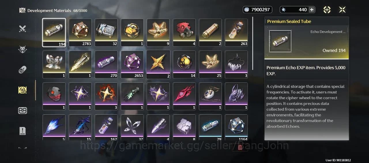 Wuthering Waves Accounts SEA|Rank 7|lvl 66|Galbrena lv 90, phrolova lv 80, image 15