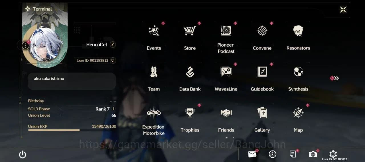 Wuthering Waves Accounts SEA|Rank 7|lvl 66|Galbrena lv 90, phrolova lv 80, image 2