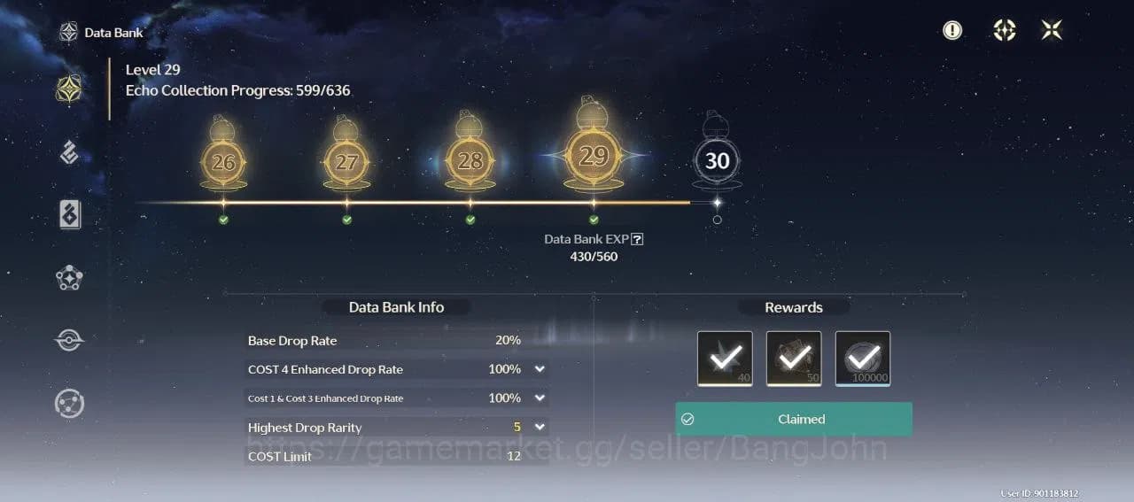 Wuthering Waves Accounts SEA|Rank 7|lvl 66|Galbrena lv 90, phrolova lv 80, image 5