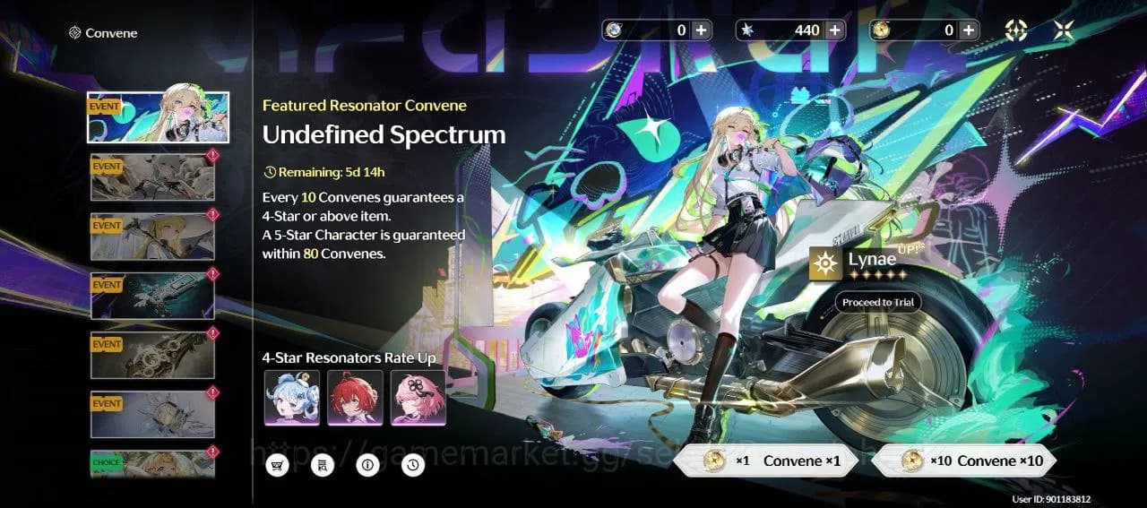 Wuthering Waves Accounts SEA|Rank 7|lvl 66|Galbrena lv 90, phrolova lv 80, image 7