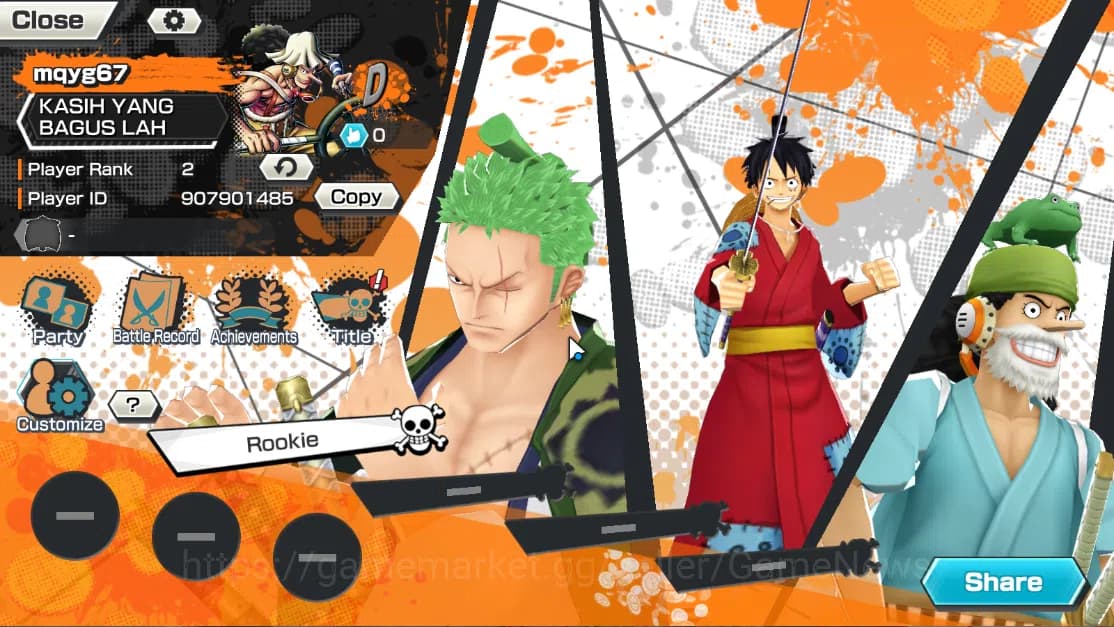 One Piece Bounty Rush Accounts Global|5EX|The4Emperor Teach,WI Trafalgar Law,GP N image 2