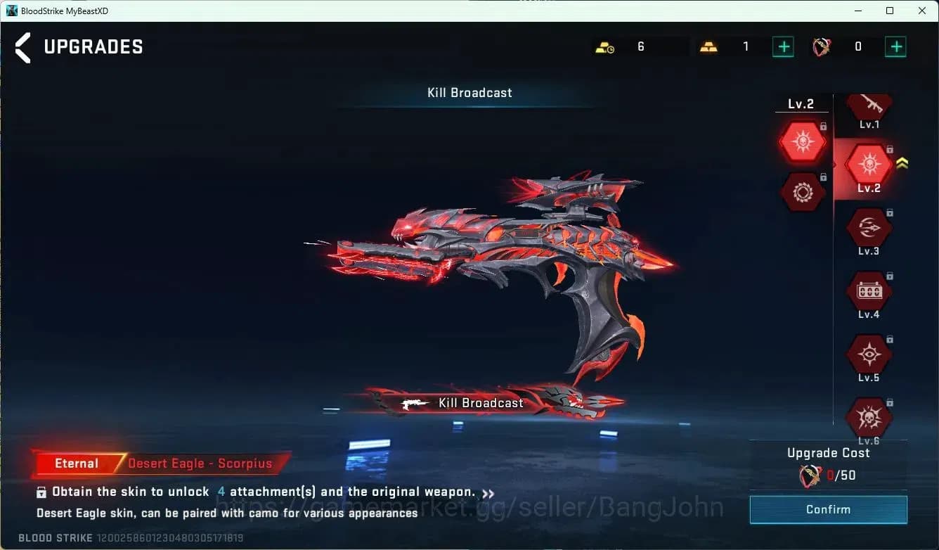Blood Strike Accounts ASIA| EVO FAL-Draco|Eternal Desert Eagle L2|AOT FA image 10