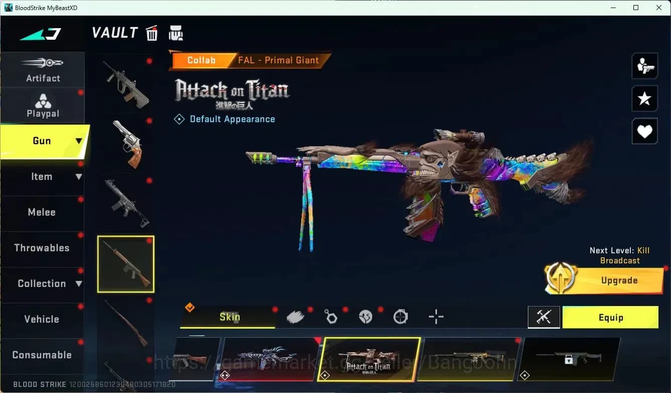 Blood Strike Accounts ASIA| EVO FAL-Draco|Eternal Desert Eagle L2|AOT FA image 14