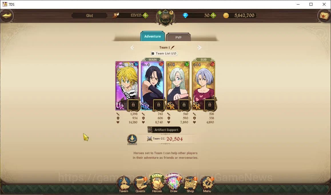 The Seven Deadly Sins: Grand Cross Accounts Global|416K CC|30 DM|1 LR+3 UR+ Collab ReZero|Helb image 10