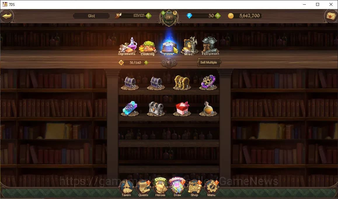 The Seven Deadly Sins: Grand Cross Accounts Global|416K CC|30 DM|1 LR+3 UR+ Collab ReZero|Helb image 4