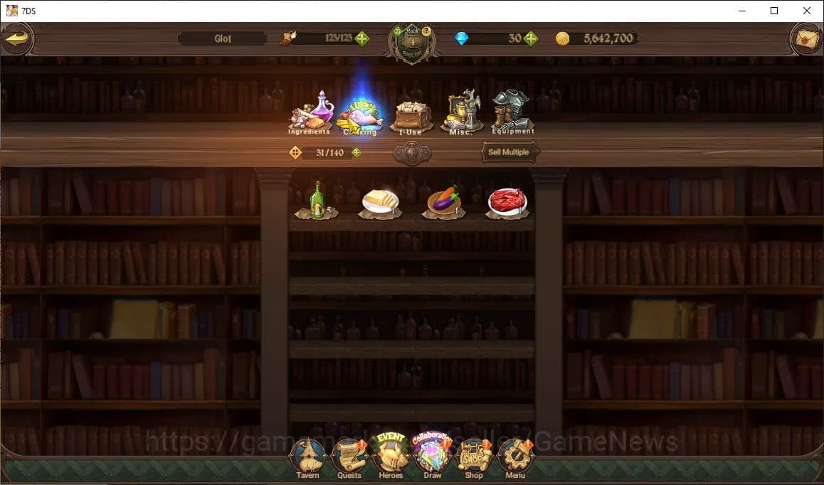 The Seven Deadly Sins: Grand Cross Accounts Global|416K CC|30 DM|1 LR+3 UR+ Collab ReZero|Helb image 5