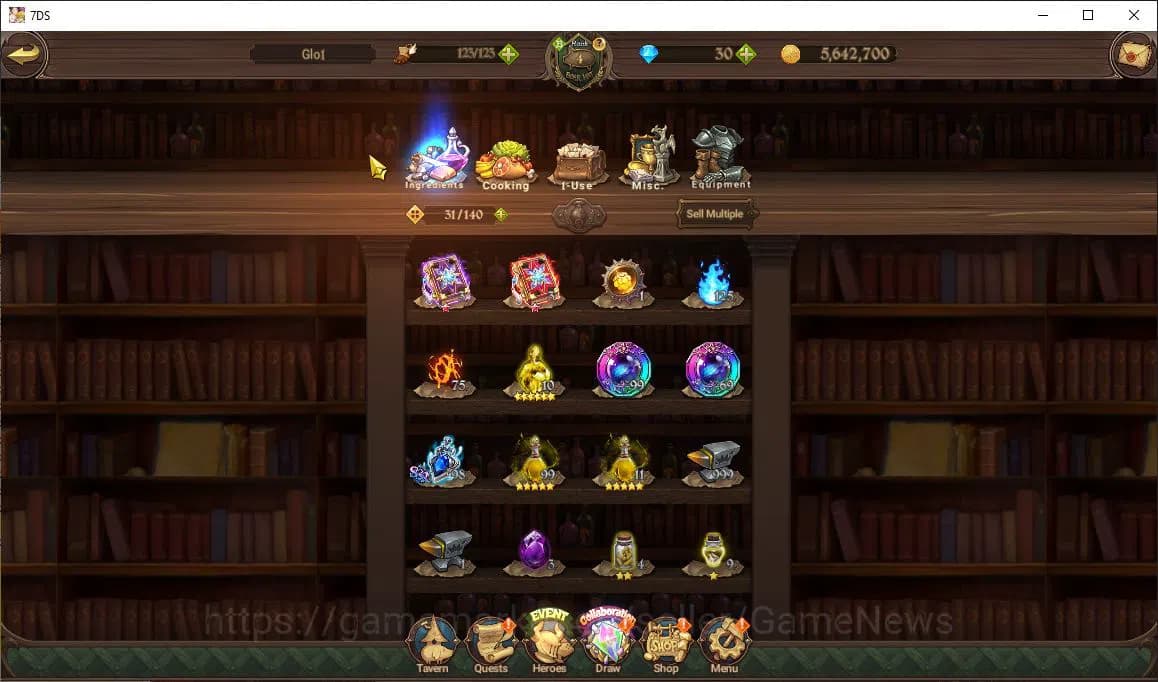 The Seven Deadly Sins: Grand Cross Accounts Global|416K CC|30 DM|1 LR+3 UR+ Collab ReZero|Helb image 6