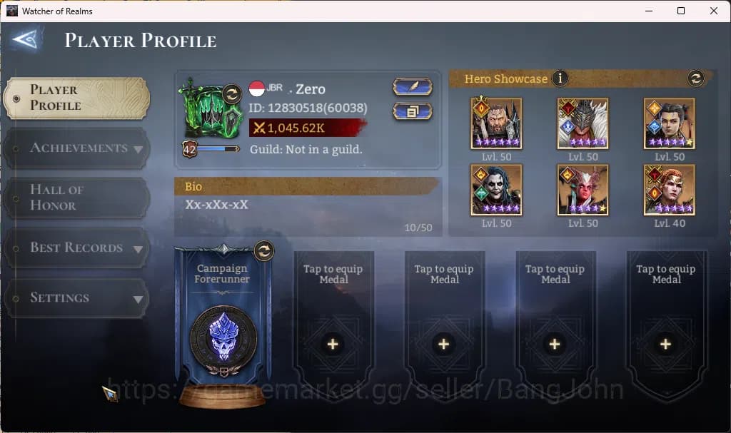 Watcher of Realms Accounts Global 60xx|Power 1M|1 Lord rygar|Nightmare 2 RA01 image 2