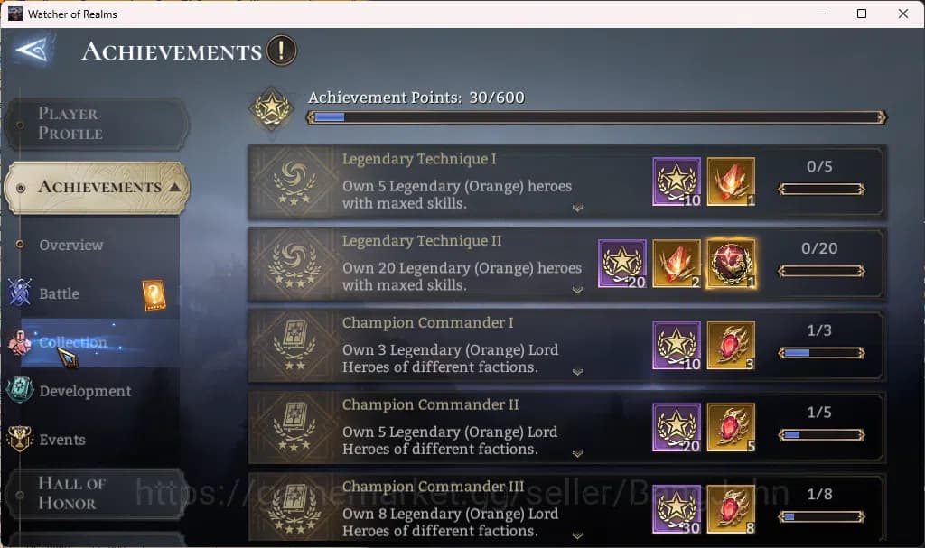 Watcher of Realms Accounts Global 60xx|Power 1M|1 Lord rygar|Nightmare 2 RA01 image 5