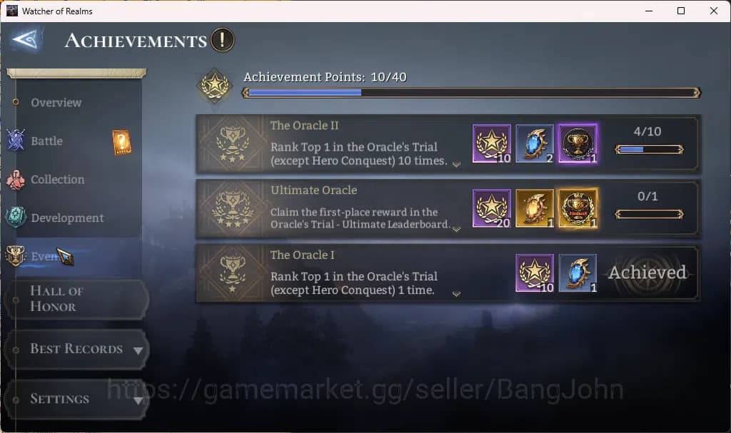 Watcher of Realms Accounts Global 60xx|Power 1M|1 Lord rygar|Nightmare 2 RA01 image 7