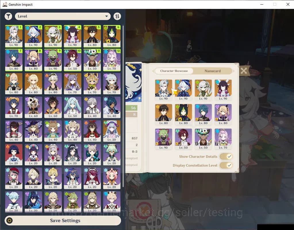 Genshin Impact Accounts Unknown|AR 56|Neuvillette C1+Sign,Furina,Nahida,Ra image 1