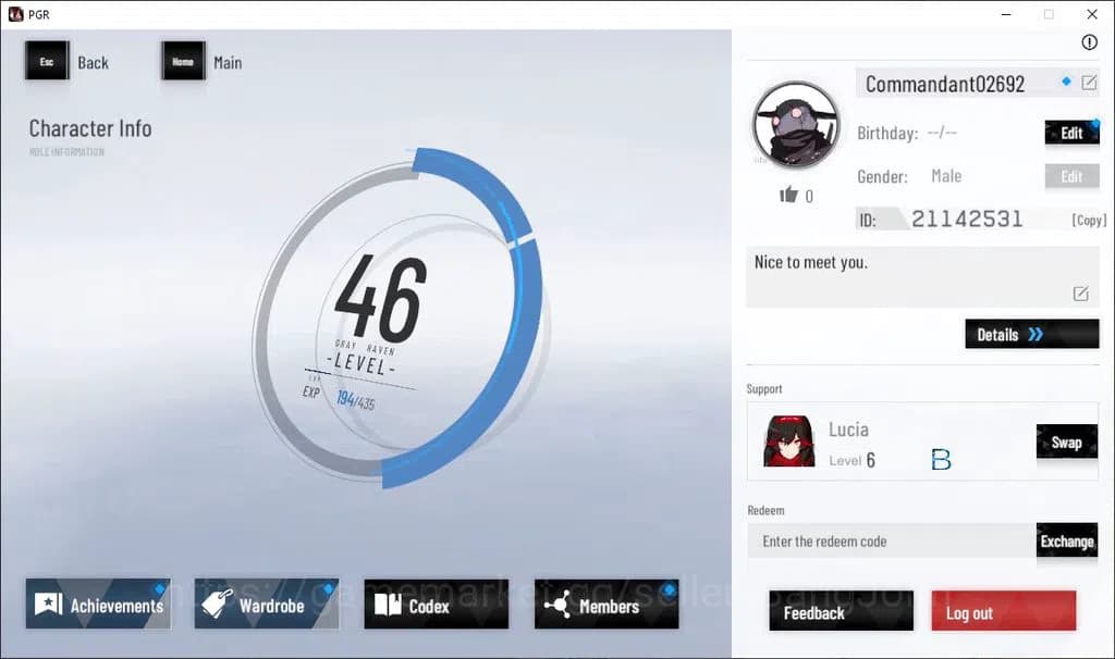 Punishing: Gray Raven Accounts ASIA|Lv 46 | [S Nirvantia,S Crepuscule,S LuciaCW,S image 1