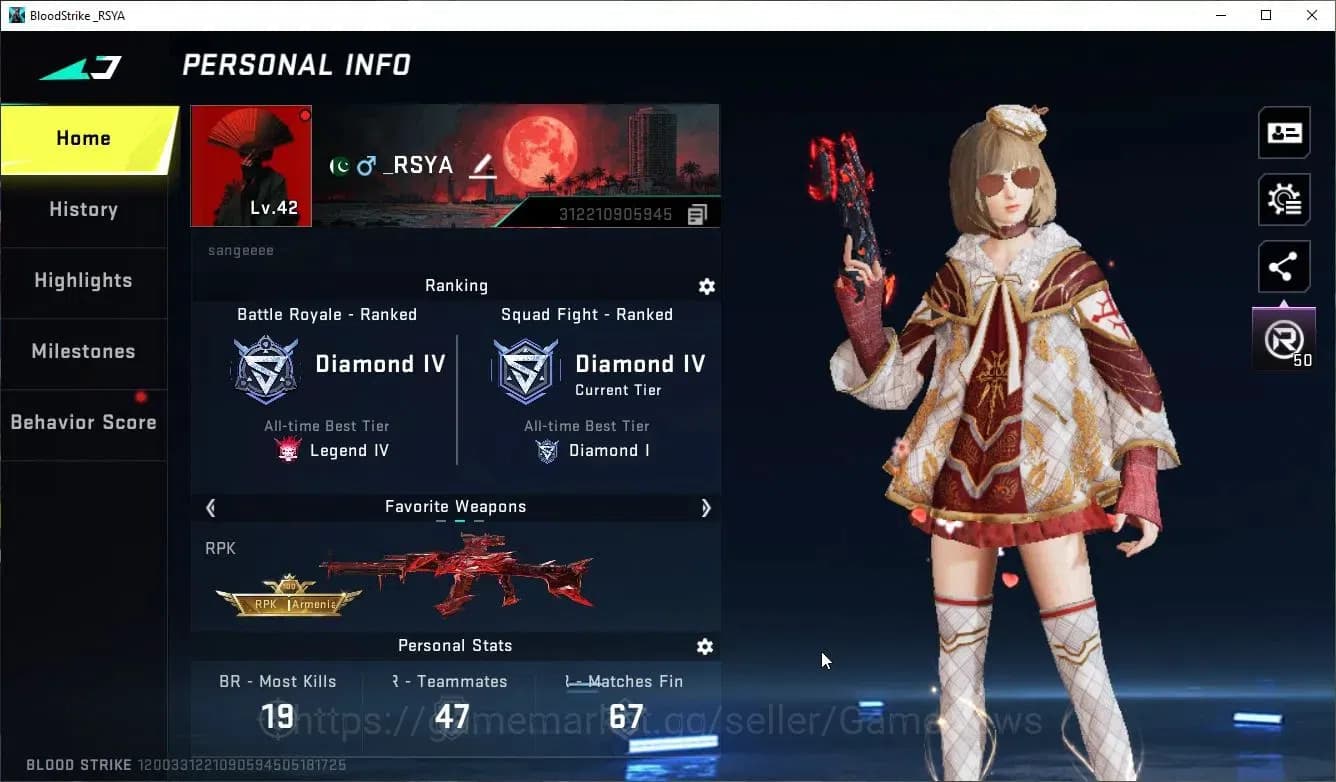 Blood Strike Accounts ASIA|ETERNAL DeAgle-Scorpion+6 ULTRA[Ethan,VAL,Vec image 2