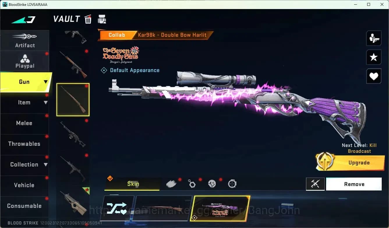Blood Strike Accounts ASIA | 2 Collab Skins | Limited RPK-Vermilion Sile image 20