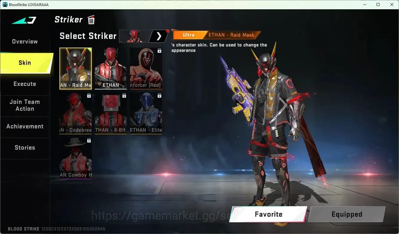 Blood Strike Accounts ASIA | 2 Collab Skins | Limited RPK-Vermilion Sile image 5