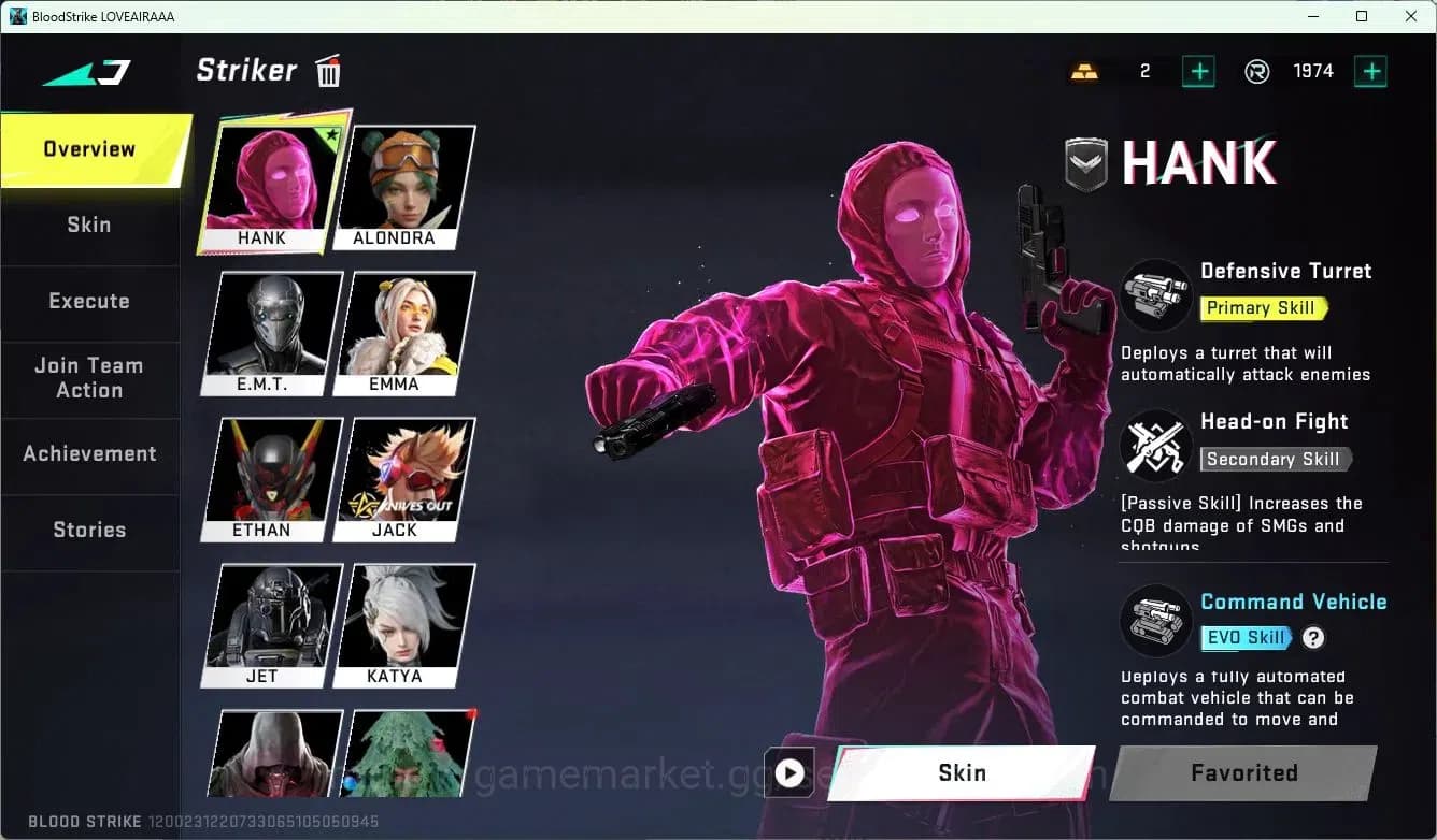 Blood Strike Accounts ASIA | 2 Collab Skins | Limited RPK-Vermilion Sile image 7
