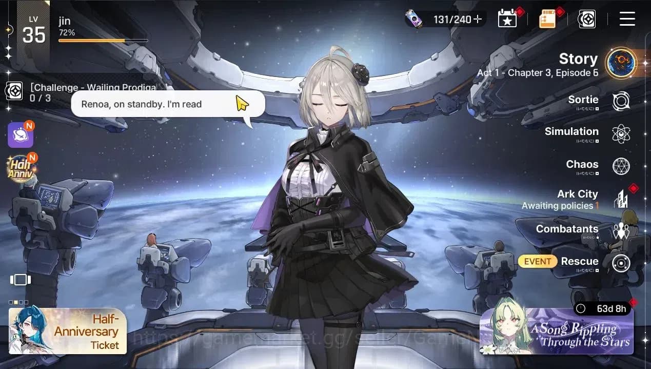 Chaos Zero Nightmare Accounts GLOBAL Lv35|5 SSR[HaideMarie,Haru,Khalipe,Magna,Ka image 1