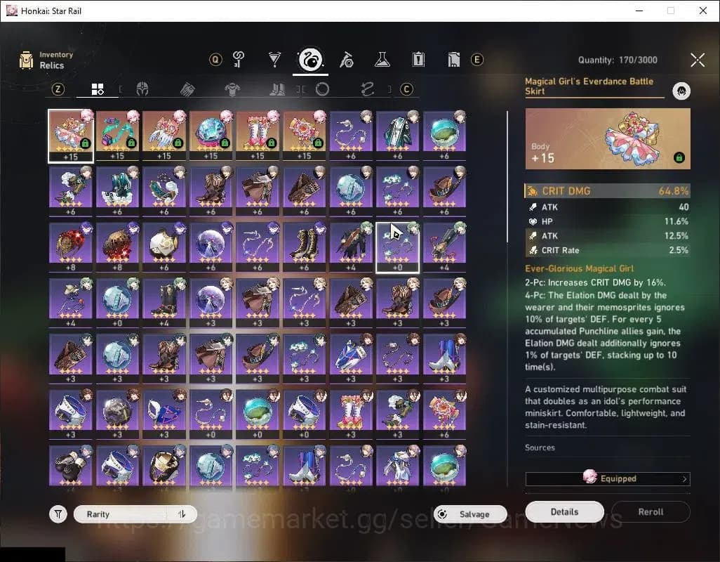 Honkai Star Rail Accounts Asia|TL 38|4 Limited|[Acheron,SW LV.999,Evangescia image 7