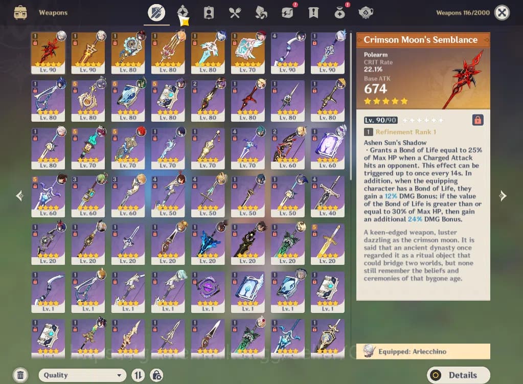 Genshin Impact Accounts ASIA|AR58|PremTeam Skrik|10Limited+6(*5WP)|Furina, image 12