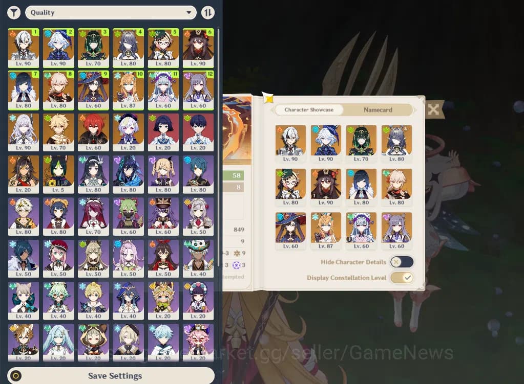 Genshin Impact Accounts ASIA|AR58|PremTeam Skrik|10Limited+6(*5WP)|Furina, image 2