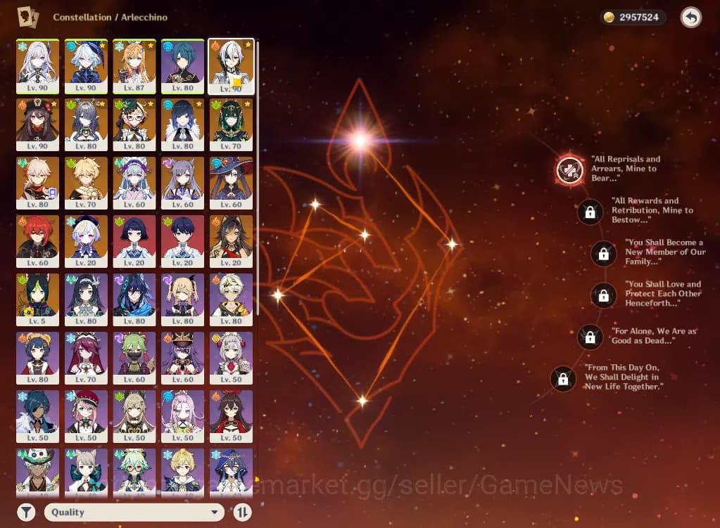 Genshin Impact Accounts ASIA|AR58|PremTeam Skrik|10Limited+6(*5WP)|Furina, image 7