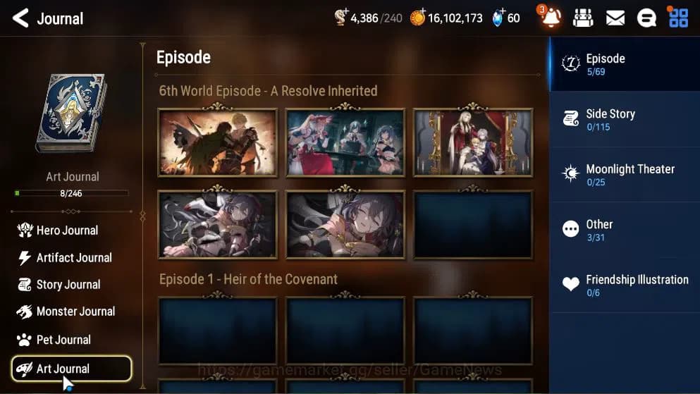 Epic Seven Accounts GLOBAL Unverif|New Era|2 ML(DD Ray, AVildred)+ Roa image 15