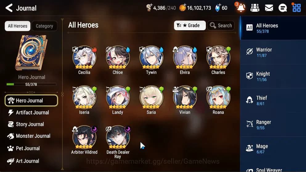 Epic Seven Accounts GLOBAL Unverif|New Era|2 ML(DD Ray, AVildred)+ Roa image 19