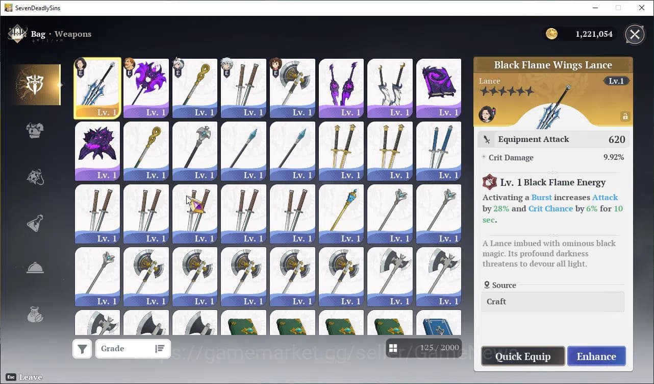 The Seven Deadly Sins: Origin Accounts EU|Fresh Starter Lv 2|4 SSR |Escanor, Diane, Guila image 11