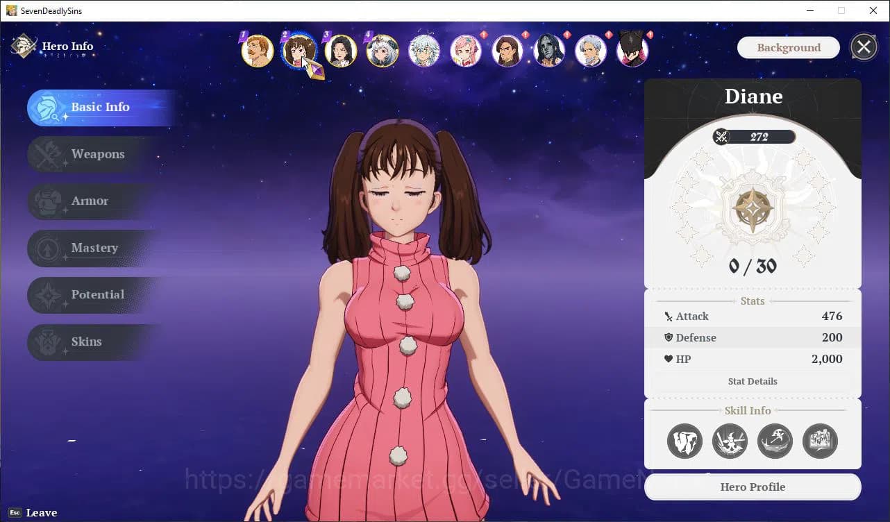 The Seven Deadly Sins: Origin Accounts EU|Fresh Starter Lv 2|4 SSR |Escanor, Diane, Guila image 3