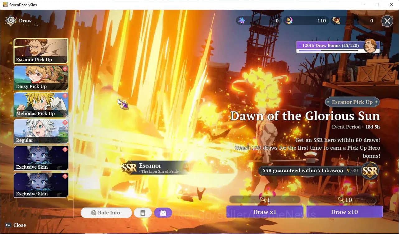 The Seven Deadly Sins: Origin Accounts EU|Fresh Starter Lv 2|4 SSR |Escanor, Diane, Guila image 8