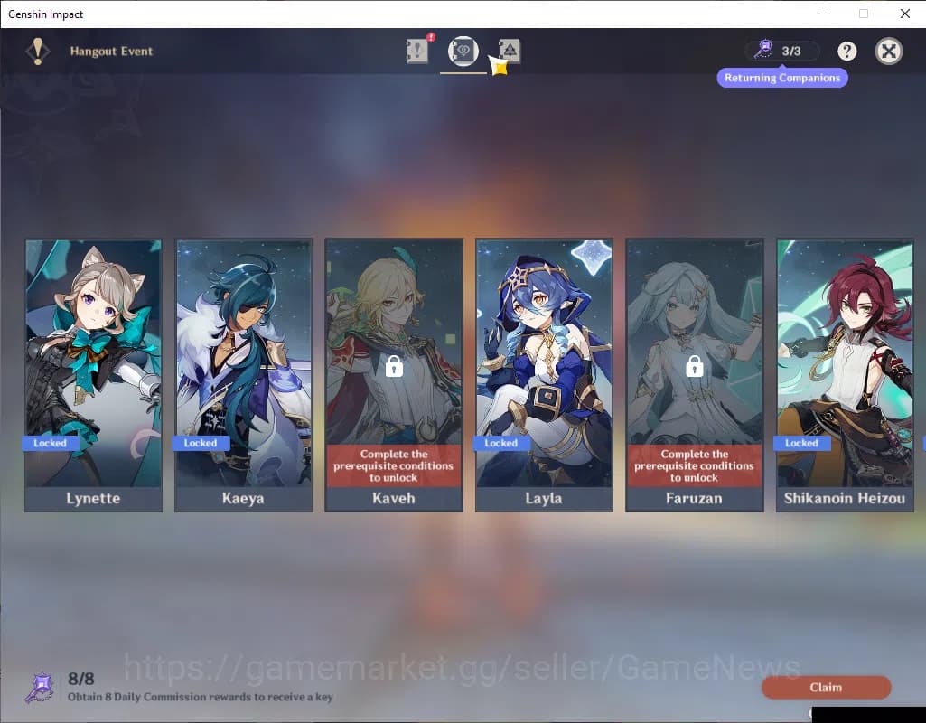 Genshin Impact Accounts ASIA|AR 57|7 Limited+2(*5Wep)|Escoffier+Sign,Mavui image 13