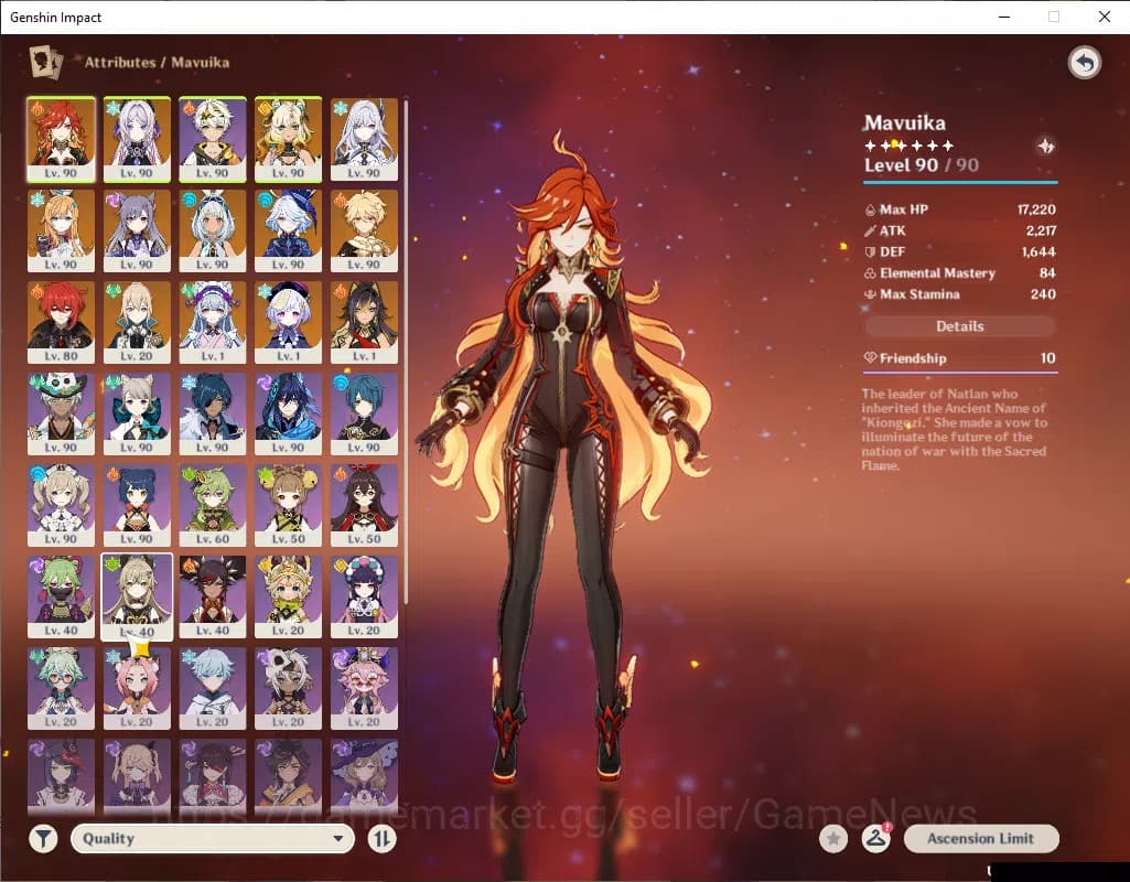 Genshin Impact Accounts ASIA|AR 57|7 Limited+2(*5Wep)|Escoffier+Sign,Mavui image 3