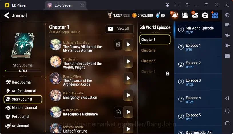 Epic Seven Accounts Global Unverif|6ML(Landy,Cermin,Politis,Tieria,Ver image 5