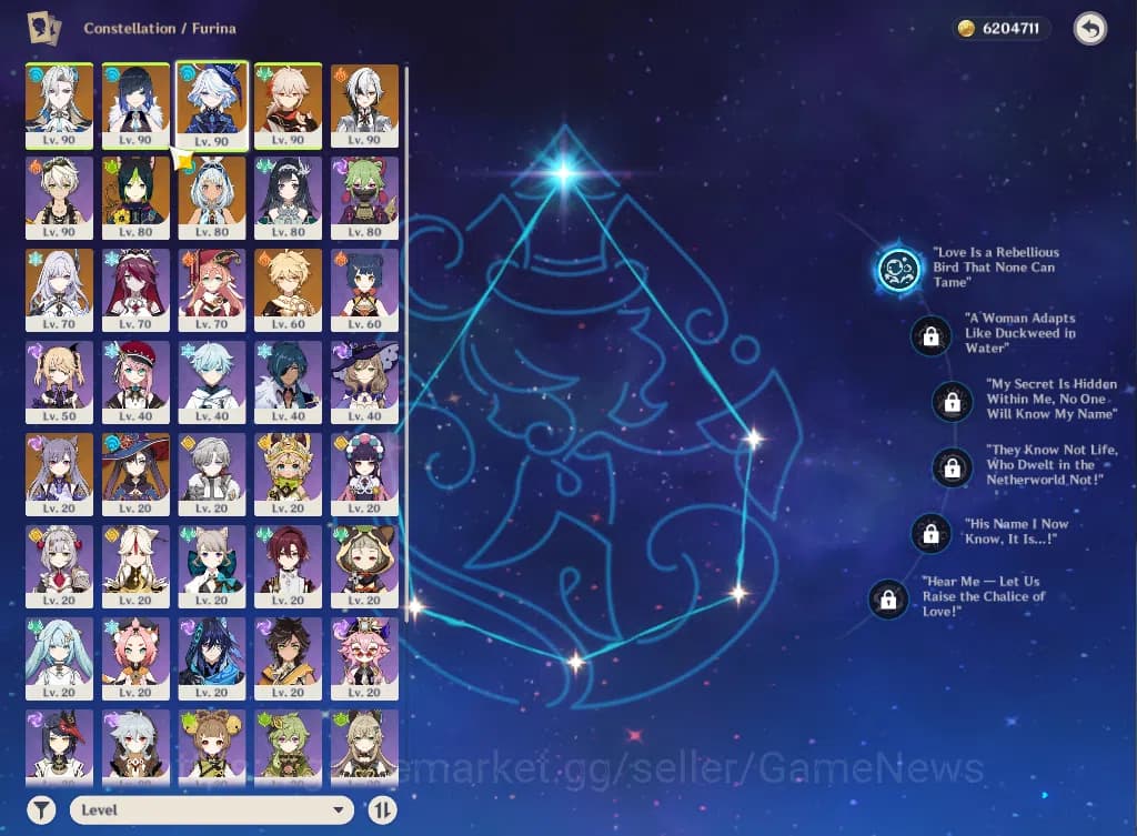 Genshin Impact Accounts ASIA|AR59|PremTeam Neuvillette|7Limited+1(*5WP)|Fu image 2