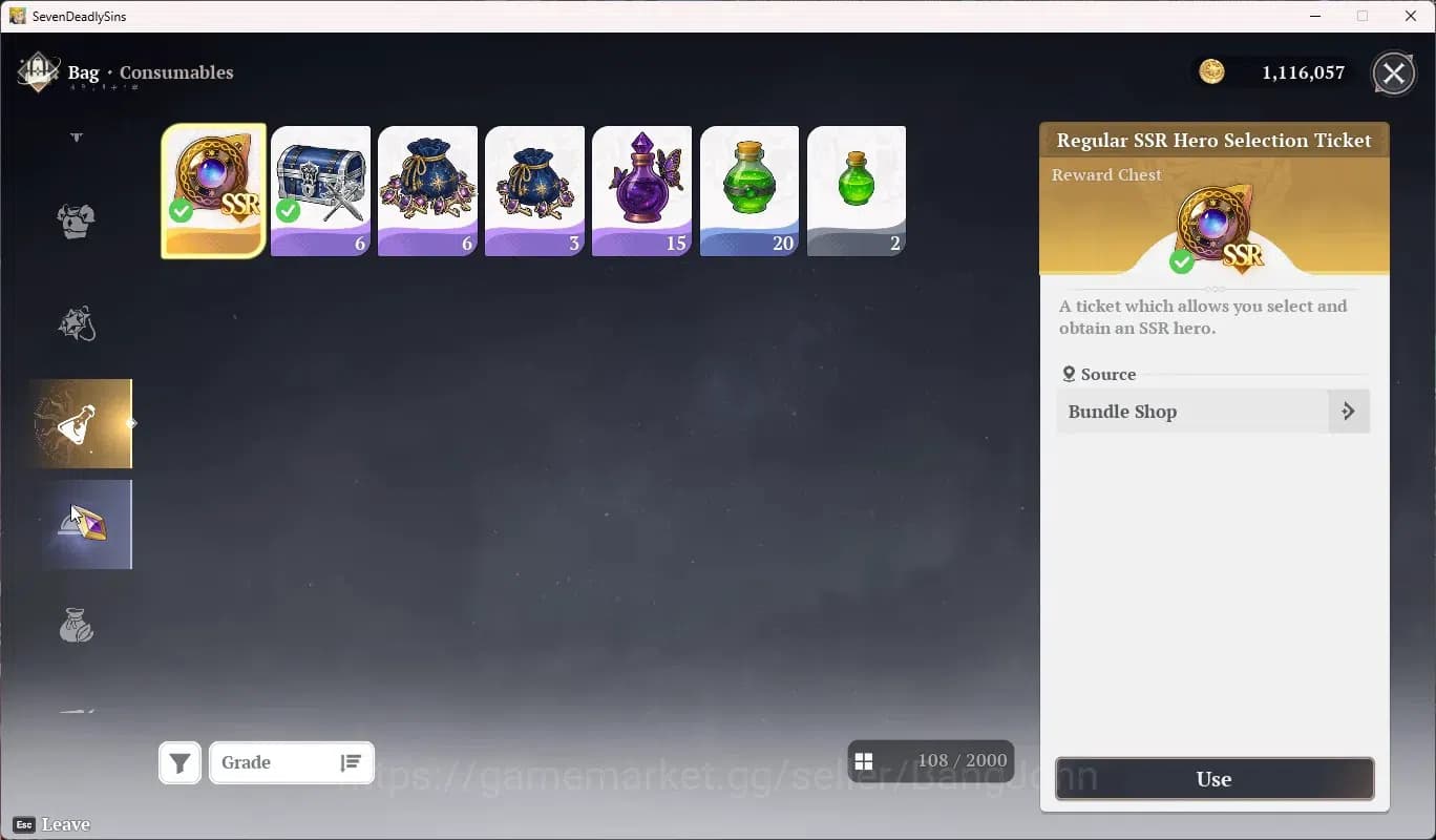 The Seven Deadly Sins: Origin Accounts EUROPE|Fresh Starter Lvl 2|3 SSR|Clotho,Jericho,Gu image 4