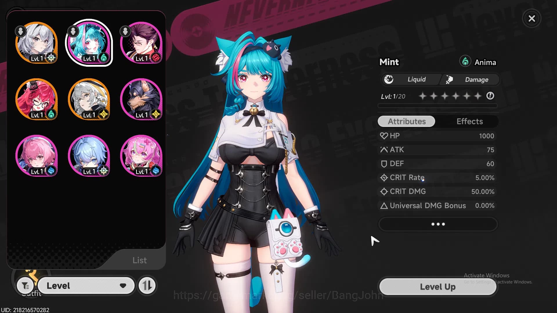 Neverness to Everness Accounts NA | Starter Lv3 | 2 S Char Nanally, Hathor + 5 A image 12