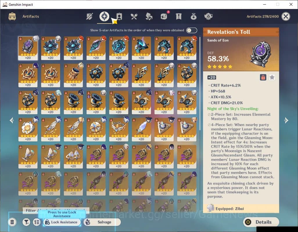Genshin Impact Accounts ASIA|AR57|PreamTeam Mavuika,Arlec|11Limited+4(*5We image 7