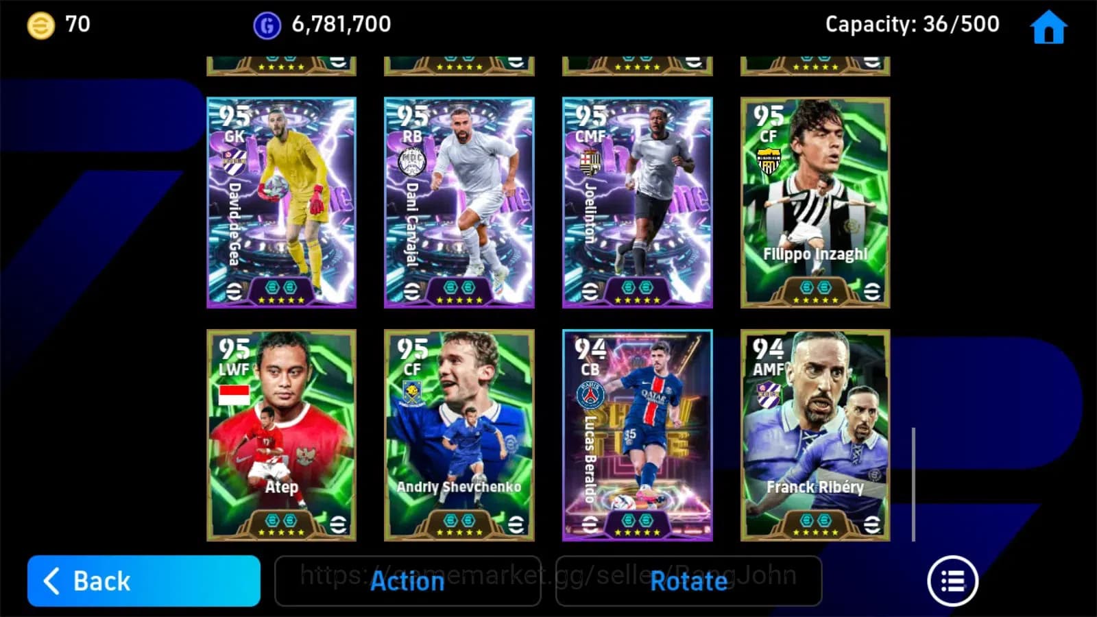 eFootball Accounts ANDROID|PW 3202|Cruyff epic,Marcelo Naruto,Zanetti image 1
