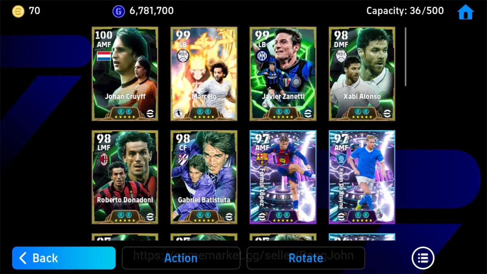eFootball Accounts ANDROID|PW 3202|Cruyff epic,Marcelo Naruto,Zanetti image 5