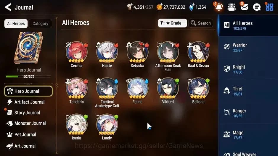 Epic Seven Accounts GLOBAL|UnVerif|6 ML(Dark Diene,Zio,Empyrean Ilyna) image 7