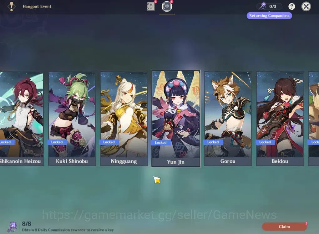 Genshin Impact Accounts ASIA|AR53|5 Limited+2(*1Weapon)|Zibai,Furina,Xilon image 16